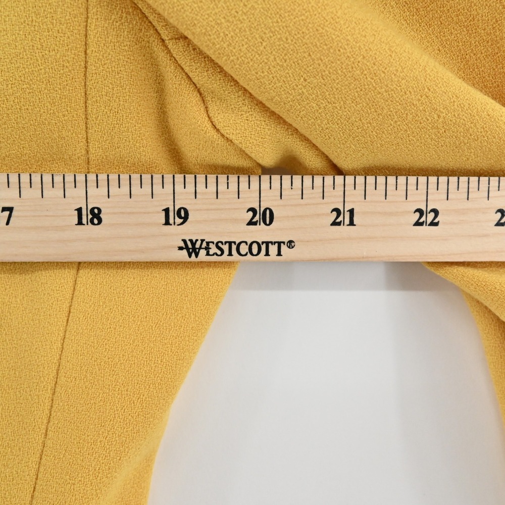 Vtg Nolan Miller Wool‎ Beaded Jacket Tank Set Size 8 Yellow Retro Glam Hong Kong - Picture 4 of 16